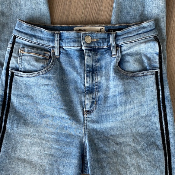 Garage Premium Super High Rise Skinny Striped Jean - Picture 5 of 6